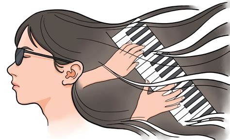 小女孩学习弹钢琴图片下载 - 觅知网