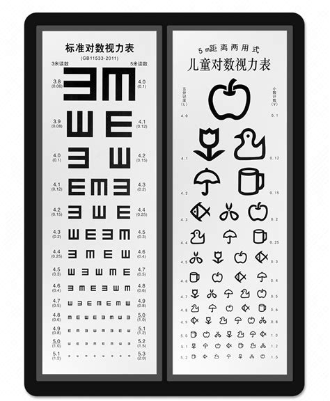 视力表定 制新版国际标准对数视力表 批发3米儿童身高视力表定 做-阿里巴巴