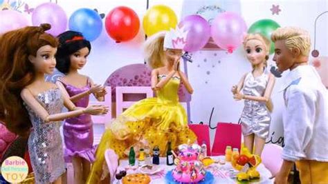 芭比举行生日派对，长发公主白雪公主和肯为芭比庆祝生日_高清1080P在线观看平台_腾讯视频
