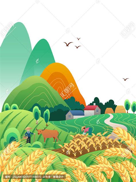 自然风光农田插画png图片免费下载-素材7JijUaqgk-新图网