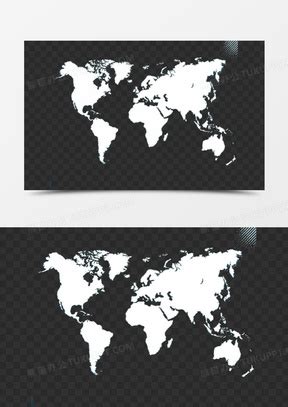 白色地图图片