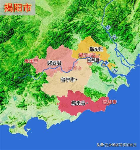 揭阳地图图片,区域划分,榕城区_大山谷图库