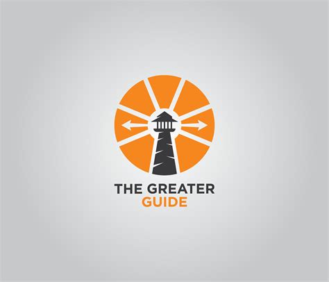 greater guide, arrow, light house, clean, minimal logo, vectors ...