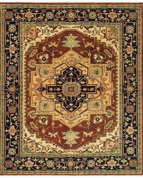 美式复古波西米亚花纹图案地毯贴图-高端定制_威廉高尔(云织设)官网