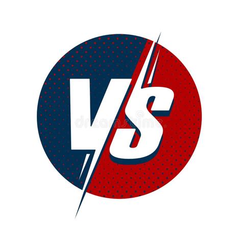 Versus Letters or Vs Logo Vector Emblem Stock Vector - Illustration of ...