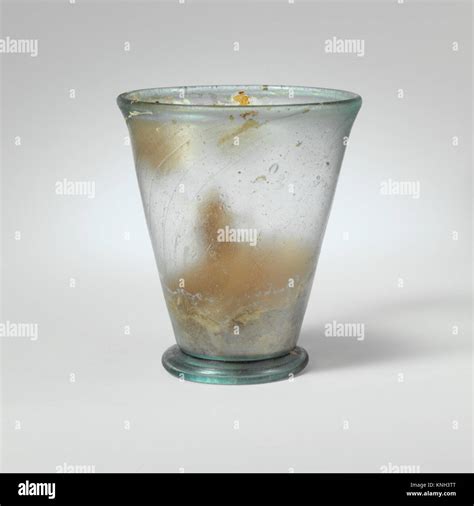 Glass footed beaker MET DP155845 239810 Stock Photo - Alamy