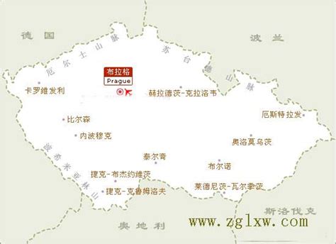 捷克地图 高清版-北京中国国旅