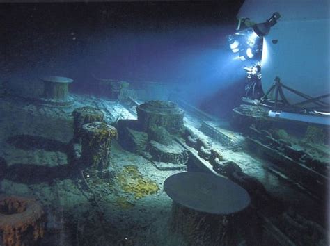 探秘泰坦尼克号百年残骸：巨型推进器重超100吨 - 海洋财富网