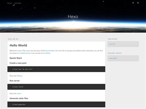 Hexo博客搭建与个性化 | ljmeng的个人小站