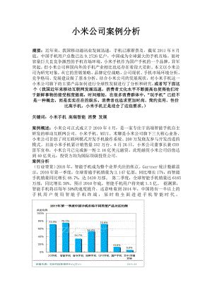 小米企业4P策略分析报告_word文档在线阅读与下载_免费文档