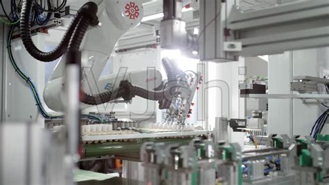 科技智能工厂无人工厂机器人自动化工厂_1920X1080_高清视频素材 ...