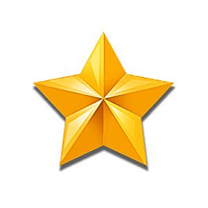 黄色星星五角星素材免费下载_觅知网
