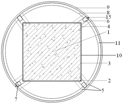 一种方柱包圆柱免生根施工工艺的制作方法