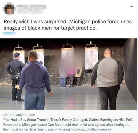 美国一警察局用非裔照片当枪靶练习引争议 警方致歉-大河网
