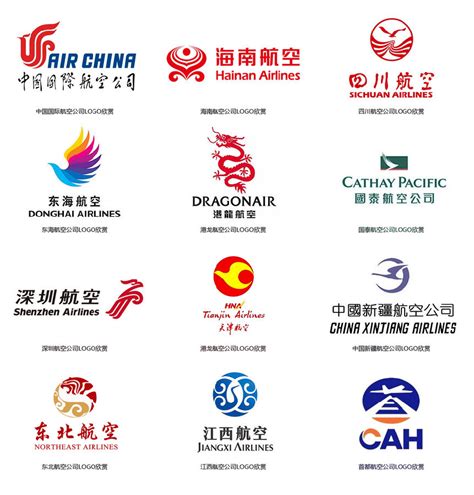 中国航空公司标志大全及代码缩写_标志vi设计知识_先知词语战略全案