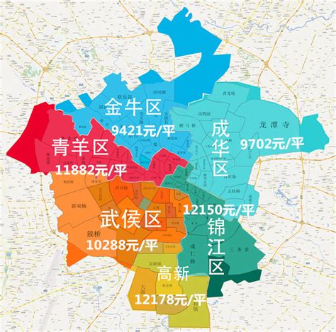 成都市成华区行政区划地图 成华区人口与经济社会教育发展_房家网