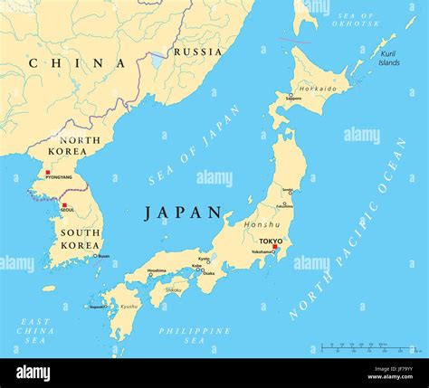 Map Of Japan And Korea