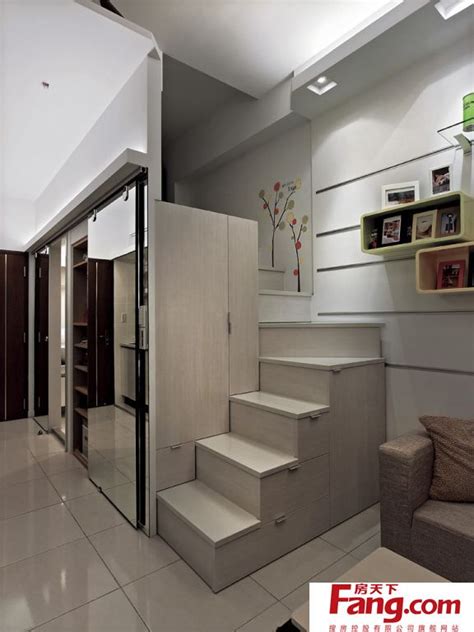 复式楼美式楼梯设计 – 设计本装修效果图