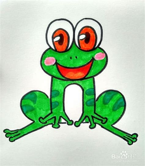 小青蛙简笔画怎么画，小青蛙简笔画的画法步骤_动物简笔画