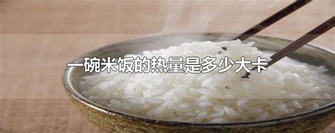 米饭的热量 米饭的热量有多少 - 业百科