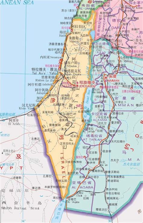 巴勒斯坦地理位置_以色列和巴勒斯坦地理位置 - 国际 - 华网