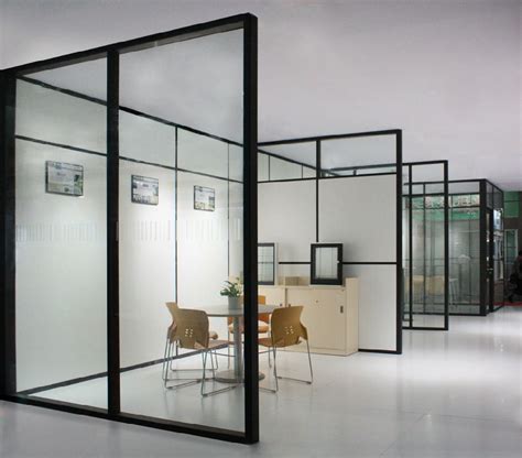 厂家定做办公室隔断墙铝合金钢化玻璃百叶室内隔音隔断墙高断-阿里巴巴