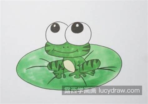 简笔画小青蛙的画法教程-露西学画画