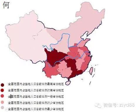 中国姓氏分布图曝光 大家都来看看自己的根在哪里？