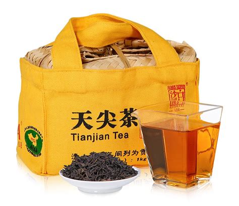 湖南经典安化黑茶正品白沙溪正宗千两茶花卷茶2019经典花砖茶1kg_虎窝淘