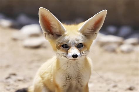 沙漠中可爱的小狐狸高清图片下载-正版图片600731912-摄图网
