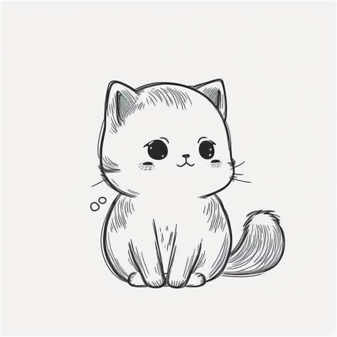 卡通小猫咪的画法步骤图简单又可爱涂色 - 丫丫小报