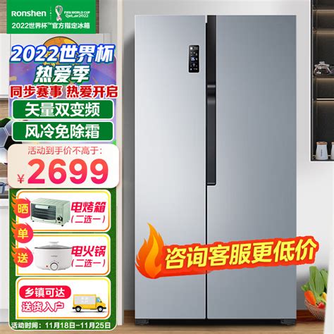 容声（Ronshen）533升对开门冰箱超薄双开门电冰箱BCD-533WRS2HP - 新达商城