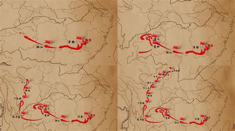 怎么画长征路线图?-绘制一下简单的红军长征路线图