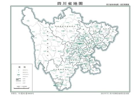 四川行政区划图图片