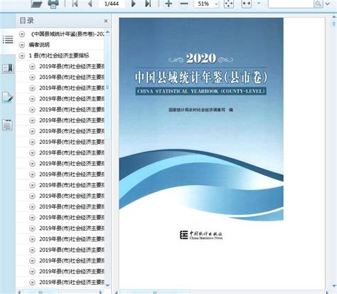 2020中国县域统计年鉴（县市卷）436页 - 资料下载 - 经管资料网