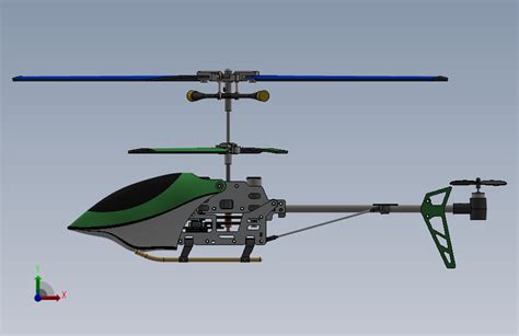 1遥控直升飞机_STEP_模型图纸免费下载 – 懒石网