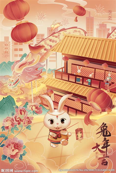 女生兔年古风头像图片