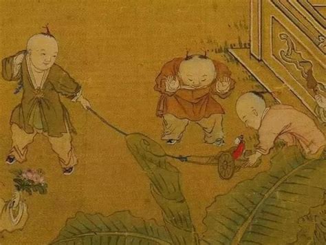400年前的画，看看古代孩子玩的是什么，有的比现在还先进|百子图|孩童|板车_新浪新闻