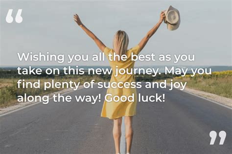 50+ Good Luck on Your New Journey Wishes & Messages | Styiens
