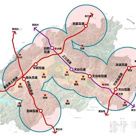 台州将新增一条高速公路公路！快看看经过你家吗？_天台_石梁镇_金衢上