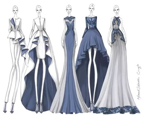 时装设计师笔下的70张华丽礼服手绘-服装设计-CFW服装设计网手机版