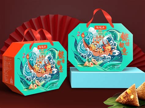 广州陶陶居：2021端午节粽子礼盒包装设计_巨灵设计师-站酷ZCOOL
