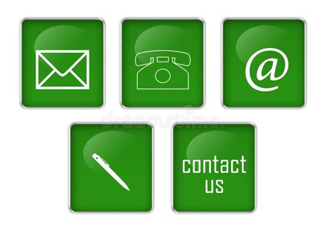 Contact Us Online Email Sign Stock Illustration - Illustration of ...