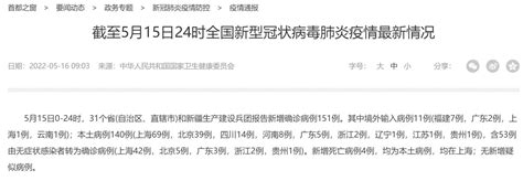 5月15日31省份新增本土140+1019有哪些省- 北京本地宝