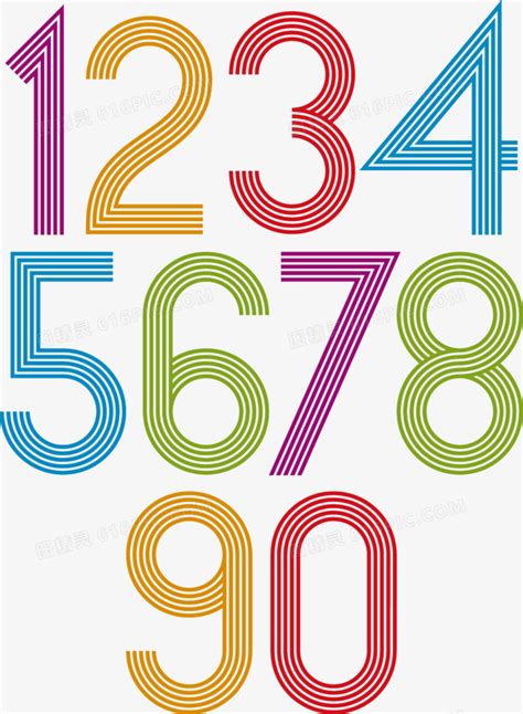 Colourful Numbers 123 Stock Photo, Royalty Free Image: 91534397 - Alamy