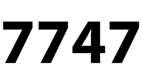 Zahl 7747