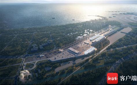 椰视频 | 海口新海滚装码头客运综合枢纽项目主体完工-新闻中心-南海网