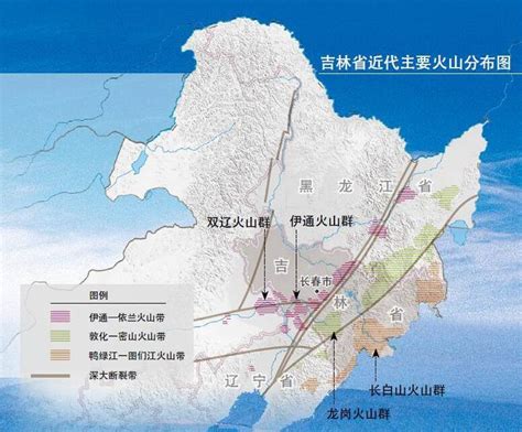 中国火山分布图图片