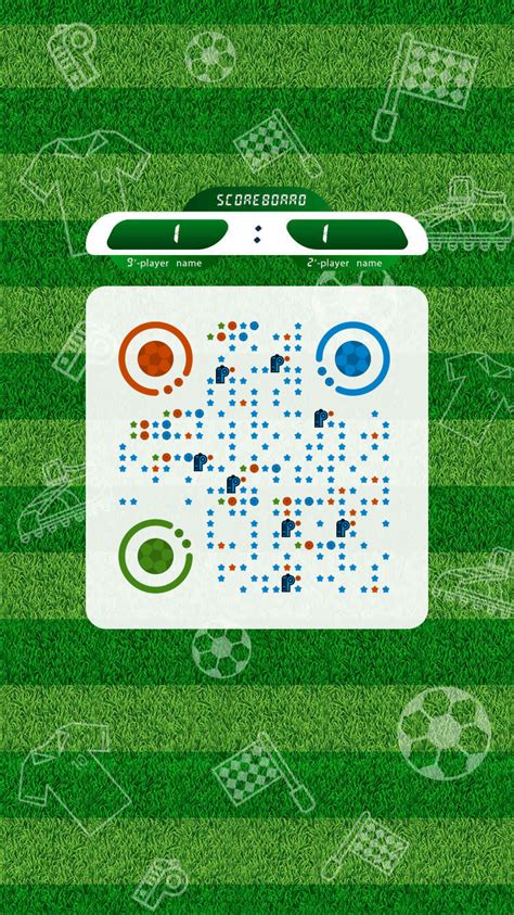 足球场艺术二维码素材模板_码客坊二维码生成器