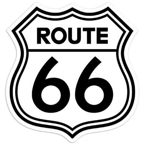 Picture Of Route 66 Sign - Logo Route 66 Png - Free Transparent PNG ...